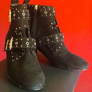 Rebecca Minkoff Black Suede Booties 7M